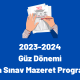 2023-2024 Güz Dönemi Vize Mazeret Sınavları Programı Açıklandı!